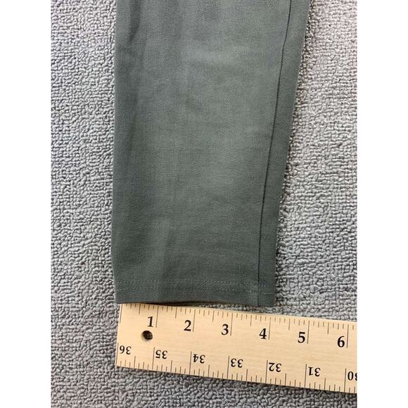Y2K Helmut Lang Women P XS Olive Green Stretch Slim Pull On Leggings USA Made - Picture 8 of 8